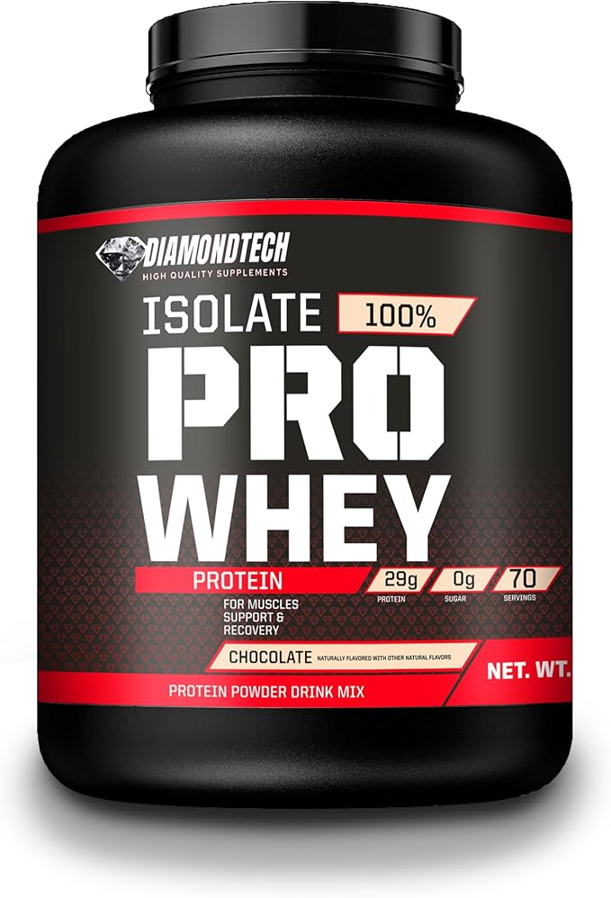 Proteína Pro Whey Isolate 5lbs (2.27kg) 70 servicios Diamondtech (CHOCOLATE)