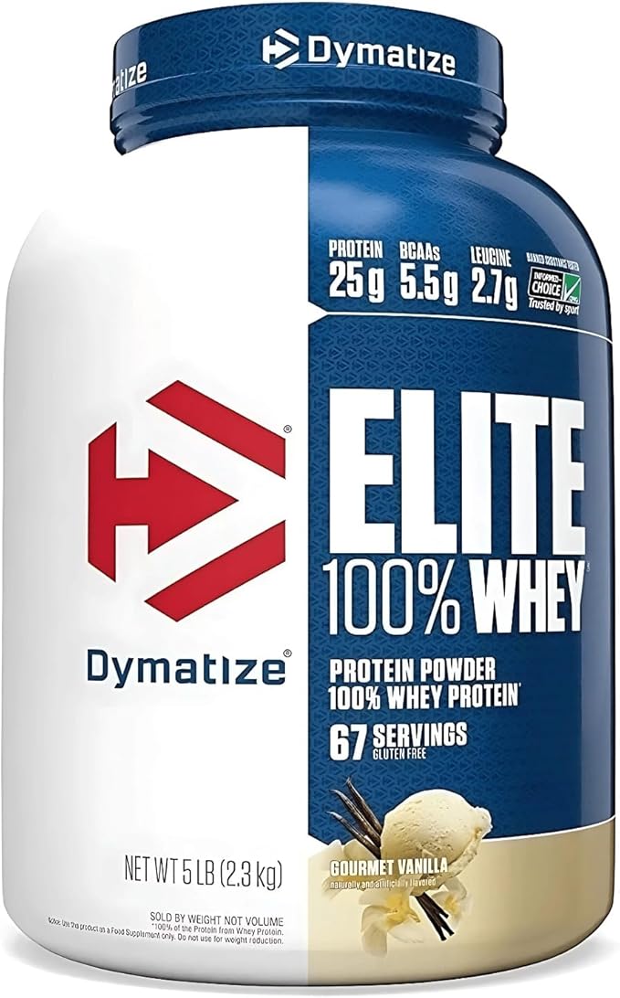 Dymatize Elite 100% Whey 5 Lbs Sabor Gourmet Vainilla